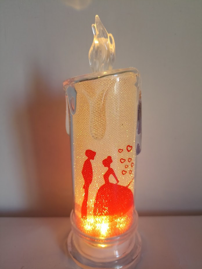 Прикраса на день Святого Валентина, нічник, світлодіодна бездимна електронна свічка
