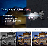 SV3C 2K Wi-Fi камера відеоспостереження для вулиці, IP-камери спостереження з прожектором, фото 4