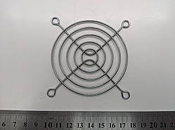 Решітка кулера 80х80мм, нікельована, прямі кріплення