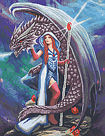 Схема для вишивки бісером,, Дівчина і Дракон ,, Сб-2-1031