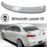 Козырек заднего стекла Mitsubishi Lancer 10 Митсубиси Лансер X Дефлектор заднего стекла стеклопластик