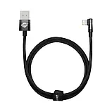Ігровий кабель Baseus MVP Elbow Lightning Cable 2A 1м CALMVP-01 кутовий конектор Apple iPhone iPad MacBook Чорний, фото 5