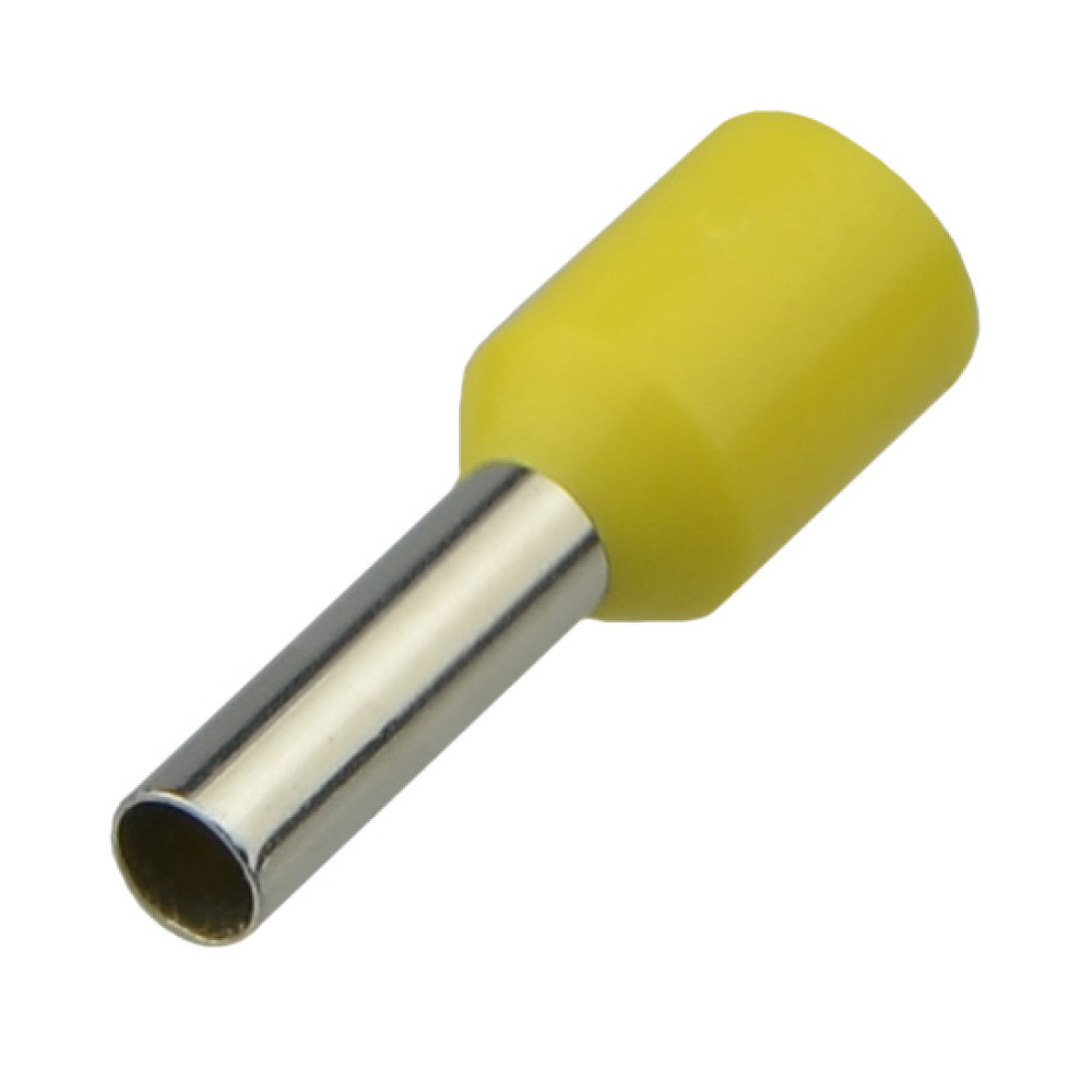 Наконечник втулковий з ізоляцією E2,5-08 жовтий, UEA E2508yellow UEA