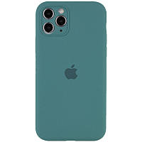 Чехол Silicone Case Full Camera Protective (AA) для Apple iPhone 12 Pro (6.1") Зеленый / Pine green