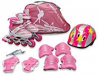 Набір роликових ковзанів із захистом та шоломом для дітей Combo 28-33 розмір