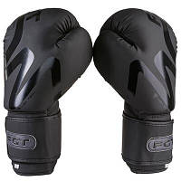 Боксерські рукавички FGT collection 3035, Flex, 10oz, 12oz, чорний, є нашивка на манжеті