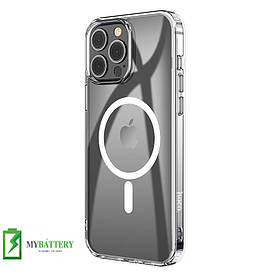 Чохол для iPhone 14 Pro Max MagSafe прозорий із магнітом Hoco