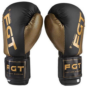 Боксерські рукавички FGT 2560, Flex, 12oz, чорний/золото
