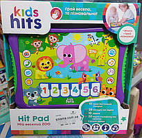 Планшет Kids Hits KH01/005  Мій веселий Zoo на українській мові назви тварин звуки вірші мелодії гра
