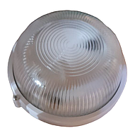 Світильник лазня-сауна НПП 100 Вт E27 (IP54) білий коло без решітки ТМ СПЕКТР LUX