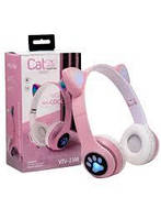 Бездротові навушники LED з котячими вушками Cat VZV-23 M Рожевий
