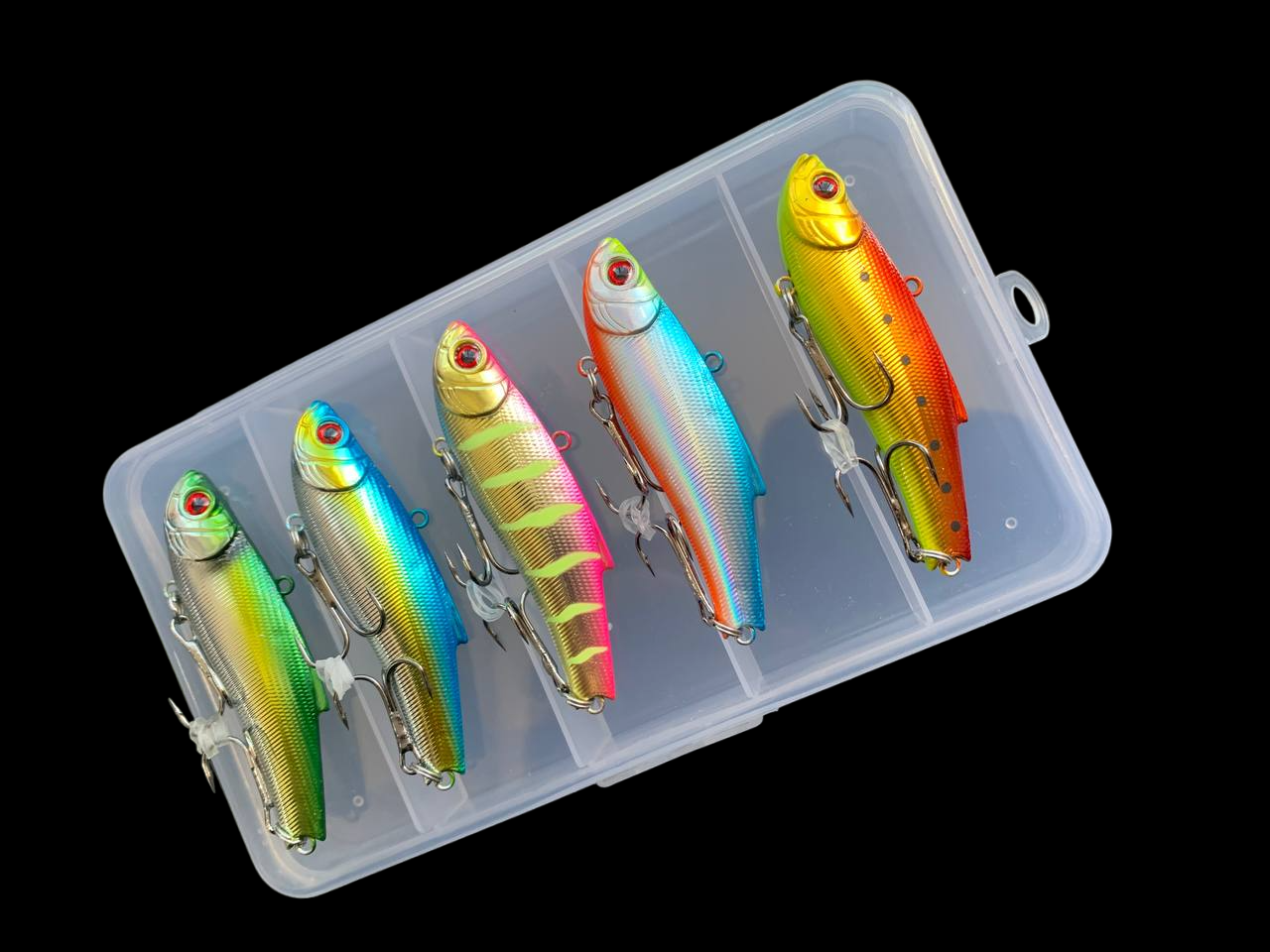 Набір Воблер Ратлин Bassday ORC (Columbia) Range VIB 70  70mm 20g (набір 5шт+коробка), фото 1