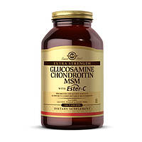 Биодобавка хондропротектор для спорта Глукозамин Glucosamine Chondroitin MSM with Ester-C (180 tabs), Solgar