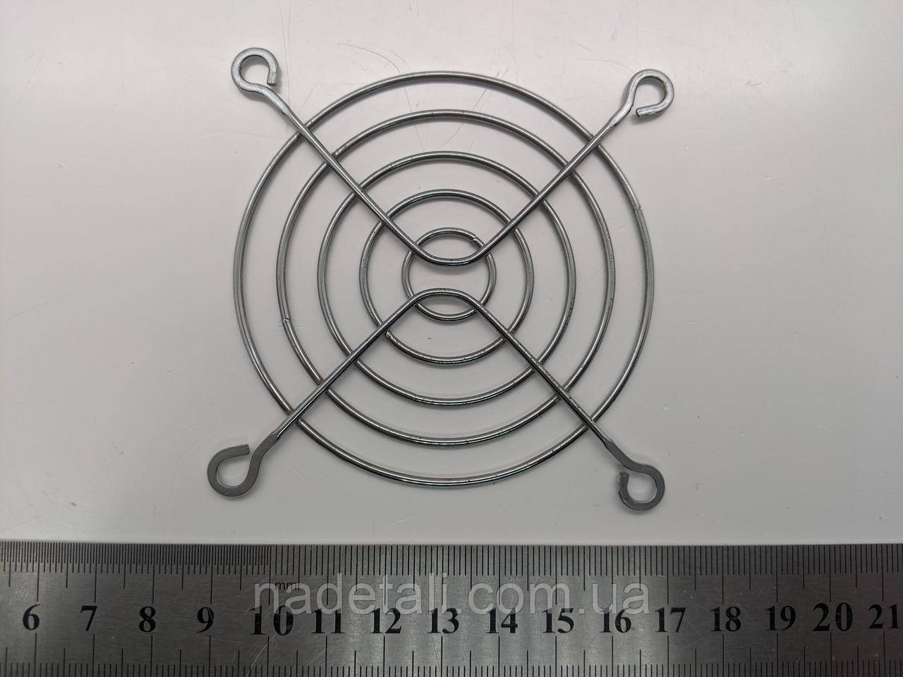 Решітка кулера 80х80мм, нікельована, фото 1