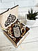 Подарункова коробка з фанери для жетона / брелка, фото 5