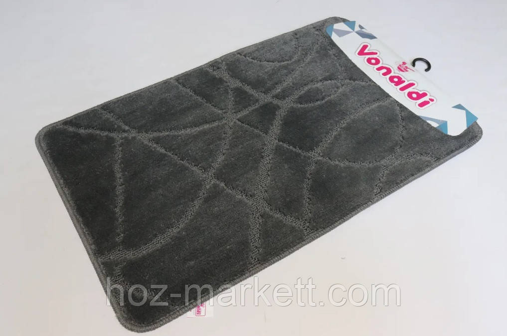 Килимки в ванну сірі 100 х 60 виробництво Туреччина, фото 1