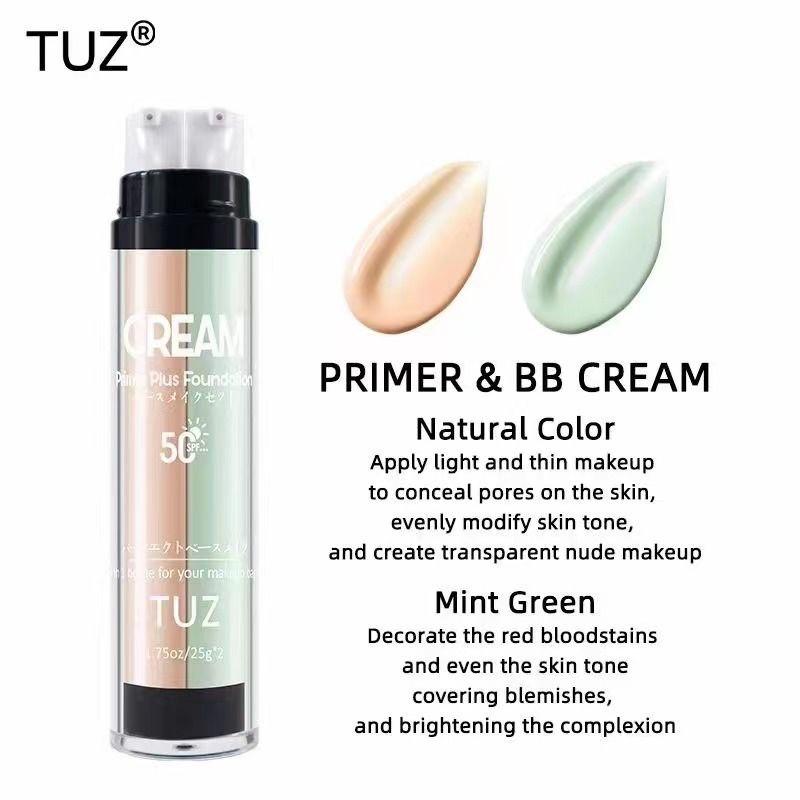 Праймер + тональний крем для лиця TUZ SPF 50 GREEN