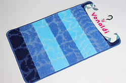 Килимки для ванної та туалету блакитні об'єднані 100 х 60 Туреччина