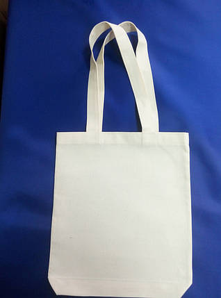 Промосумка, еко-сумка з двонитки з подовженою ручкою, фото 2