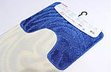 Килимок у ванну блакитний 100 х 60 виробництво Туреччина, фото 3