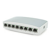 Коммутатор Gigabit Ethernet ONV-H3008S в пластиковом корпусе, 8*1000Мб портов, 5В 1Ач, 140х78х32 i