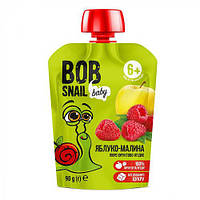 Фруктовое пюре детское Bob Snail Яблоко малина 90 г