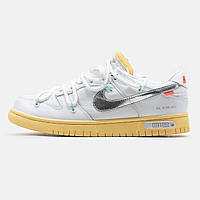 Мужские кроссовки Nike SB Dunk Low Off-White белого цвета