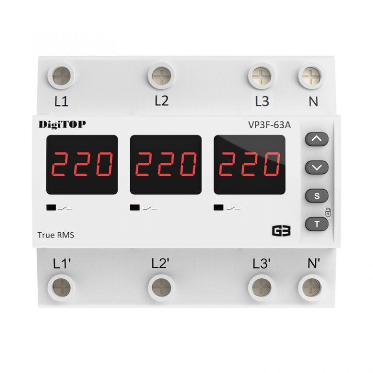 Реле напруги DigiTop VP-3F63A M6R