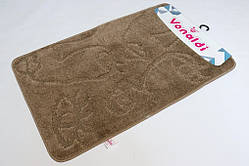 Килимок для ванної темний беж 100 х 60 виробництво Туреччина