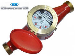 Лічильник GROSS MTW-UA Dn25, L = 260 мм, Qn = 3,5m3/год багатоструменевий на гарячу воду 1"