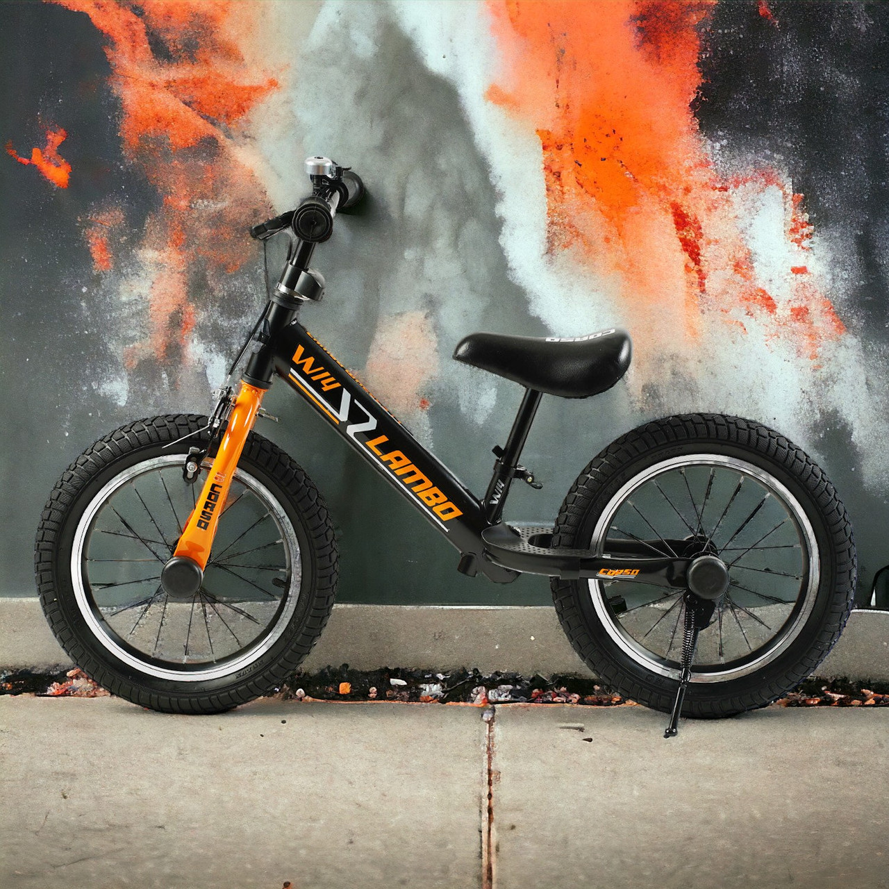 Дитячий велобіг "CORSO LAMBO" 14 дюймів (ручне гальмо, підніжка, підставка для ніг) LB-14084