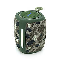 Колонка Kisonli Q17 Bluetooth 5.3, 1х8W, 1800mAh, USB/TF/TWS/FM/BT/LED, DC: 5V/1A, BOX, Camouflage, Q45 i