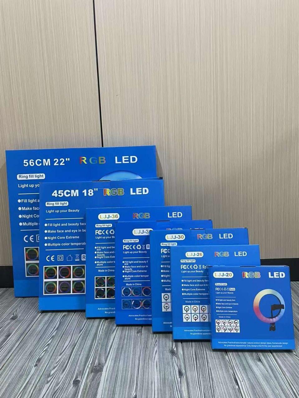 Кільцева світлодіодна RGB Led Лампа з зажимом для телефона