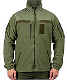 Тактична флісова кофта SARMAT arm olive FLEECE 280 гр/м олива WinTac, фото 3