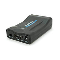 Конвертер SCART (мама) на HDMI(мама), 5V/2A, Black, Box, Q250 i