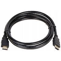 Кабель Merlion HDMI-HDMI HIGH SPEED 1.5m, v1.4, OD-7.5mm, круглый Black, коннектор Black, (Пакет) Q250 i