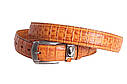 Чоловічий ремінь зі штучної шкіри під джинси 230768 рудий, фото 5