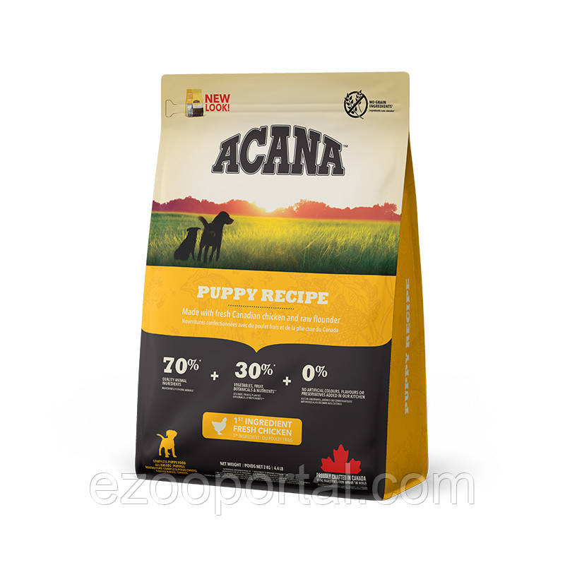 ACANA Puppy Recipe 2kg корм для цуценят всіх порід, фото 1