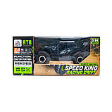 Автомобіль off-road crawler на р/у – speed king (чорний металік метал. корпус, акум. 6v, 1:14), фото 3