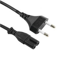 Кабель питания 1.2m, 0.5mm, PC-184/2 CEE7/16-C7 2 pin (для бытовой техники), Black, OEM Q750 i