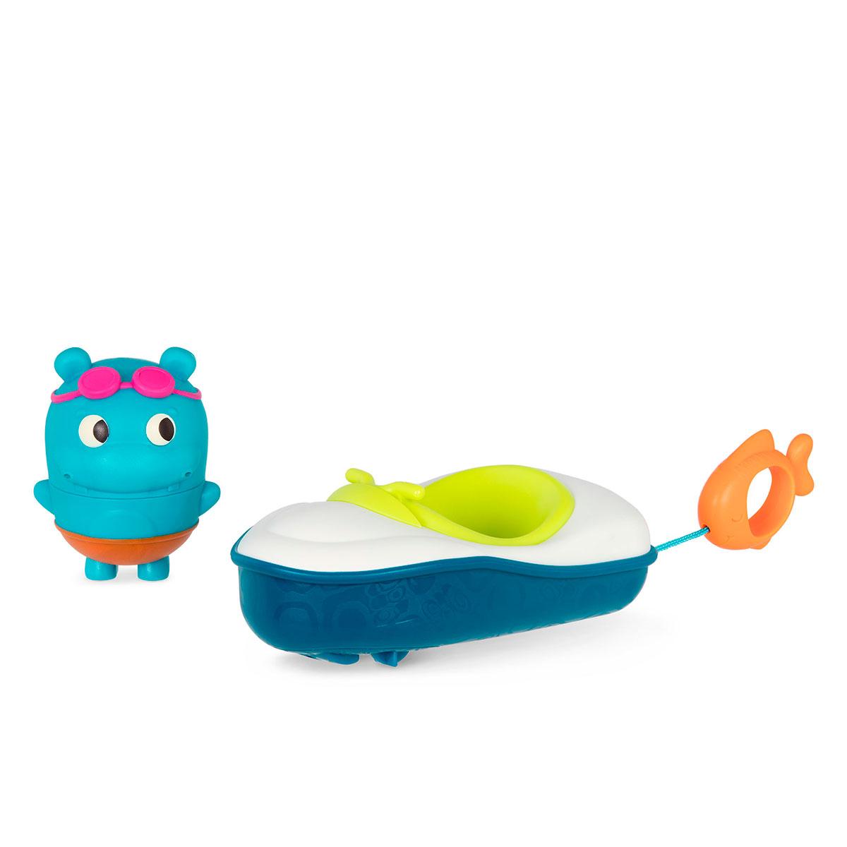 Іграшка для ванни — бегемотик плюх