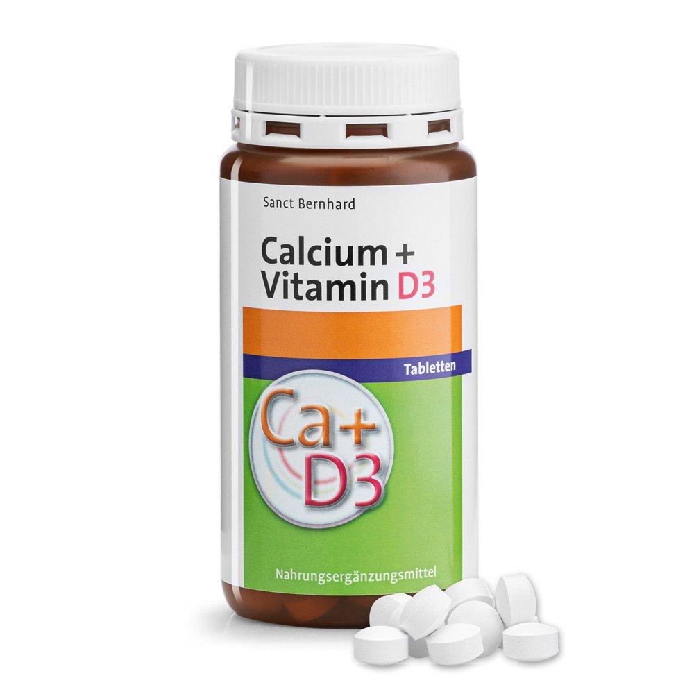 Вітаміни Sanct Bernhard Calcium + D3 "Кальцій 400 мг. + вітамін D3 400 м.о.", 150 шт., Німеччина, фото 1