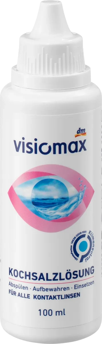 Сольовий розчин для контактних лінз VISIOMAX Kochsalzlösung, 100 мл, фото 1
