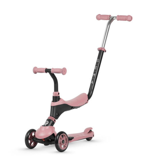 Самокат триколісний дитячий Qplay 2 в 1 Sema Pink