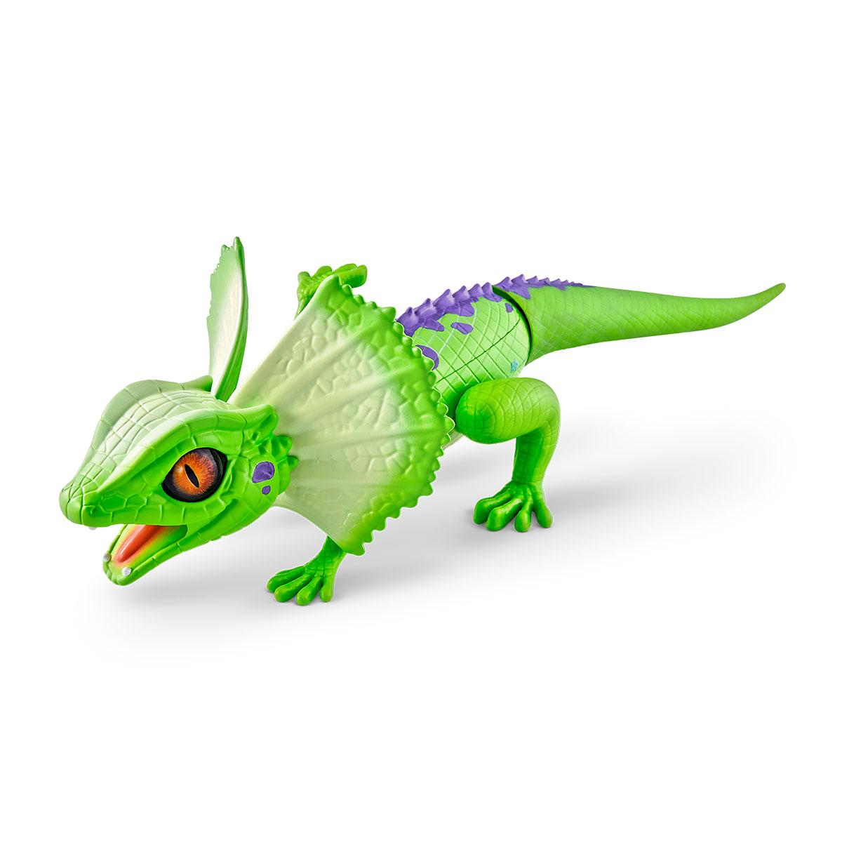Інтерактивна іграшка robo alive — зелена плащеносна ящірка