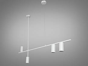 Люстра-підвіс біла металева на 4 плафони GU10 132х90 см, фото 3