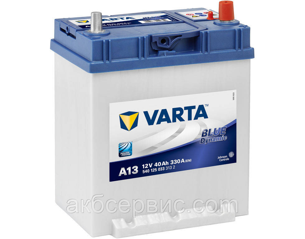 Акумулятор автомобільний Varta 6СТ-40 BLUE dynamic (A13), фото 1