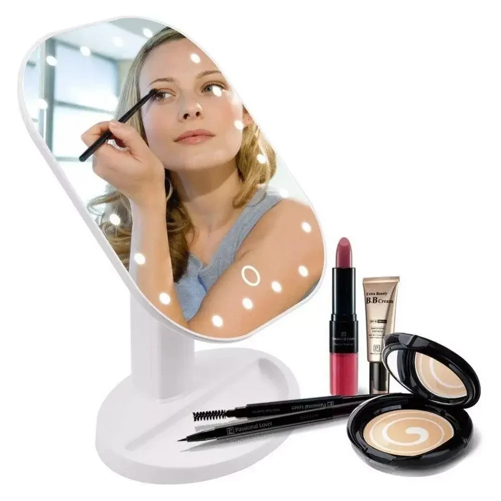 Сенсорное настольное зеркало для макияжа с Led подсветкой, Сенсорное зеркало для макияжа 20 Led TVS - фото 1 - id-p2096110647