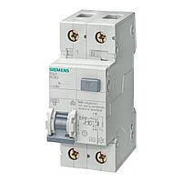 Дифференциальный автоматический выключатель Siemens RCBO 1+N-P B16 6кА 30мА тип АС (5SU1356-0KK16)