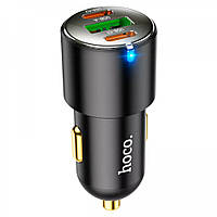 Автомобильное зарядное устройство ЗУ Hoco NZ6 45W 2xType-C/USB black